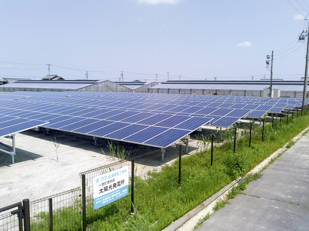 酒手島太陽光発電所  250kw